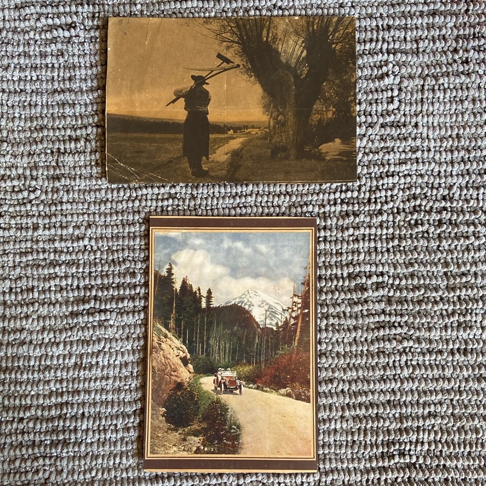 Two vintage photographs.